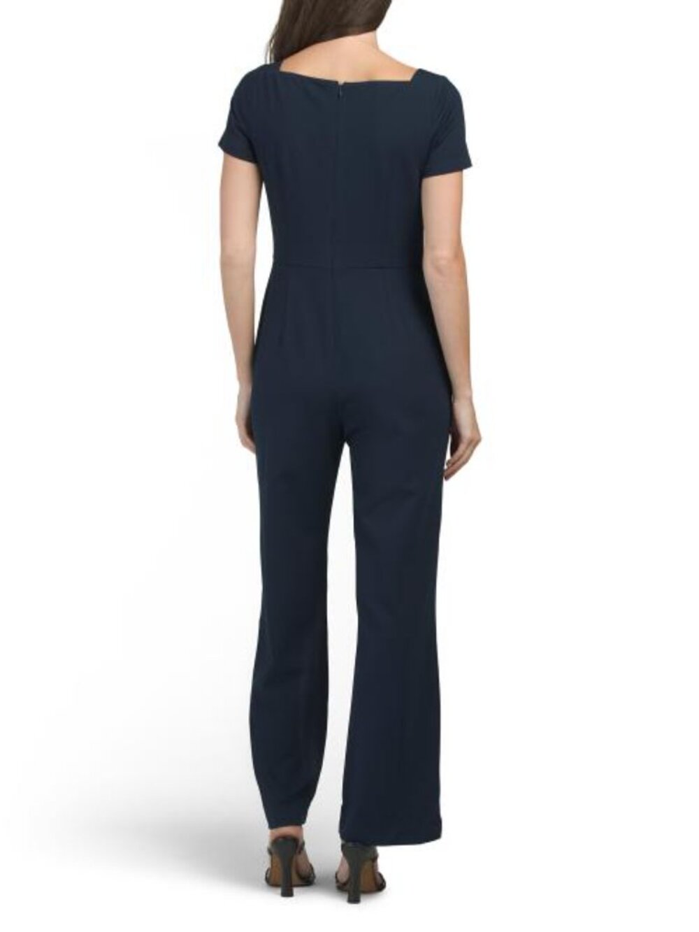 MAGGY LONDON Cap Sleeve Ruched Jumpsuit - Picture 2 of 4